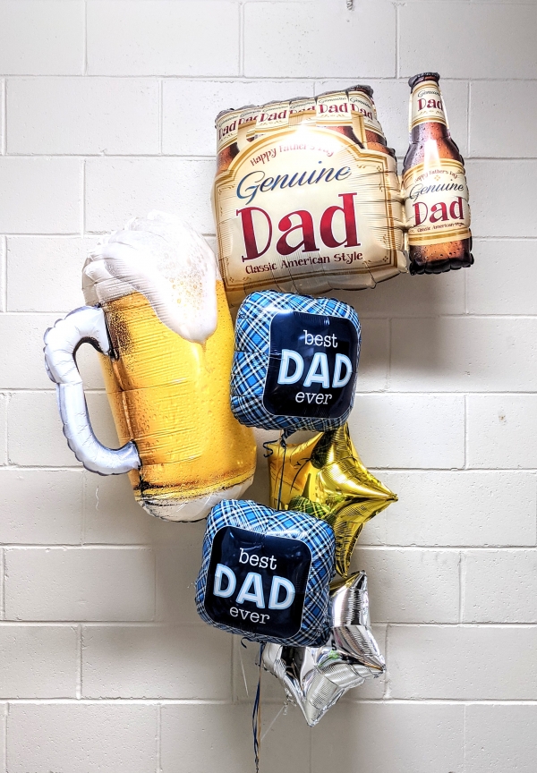 Genuinely The Best Dad Ever Balloon Bouquet - All Foil