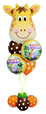 Giraffe Deluxe Birthday Bouquet 7