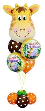 Giraffe Deluxe Birthday Bouquet 7