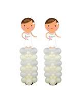 7FT Two Brides Columns INDOOR