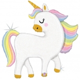 Glitter Pastel Unicorn Holographic Shape