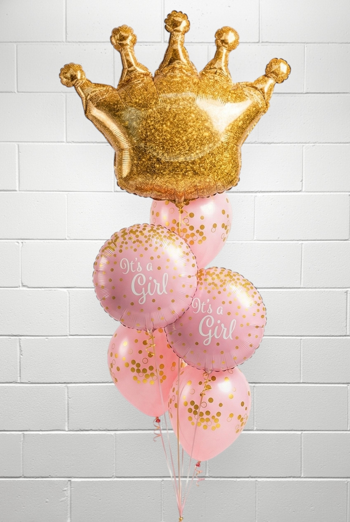 Glitter Princess Baby Balloon Bouquet