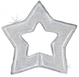 Glitter Silver Star SuperShape