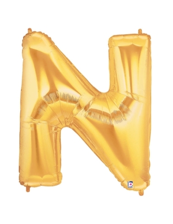Gold Balloon Letter N