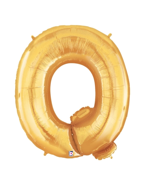 Gold Balloon Letter Q