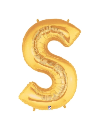 Gold Balloon Letter S