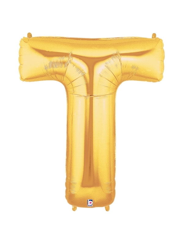 Gold Balloon Letter T