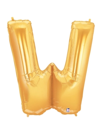 Gold Balloon Letter W