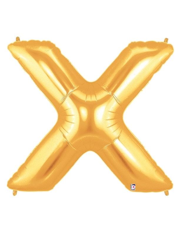 Gold Balloon Letter X