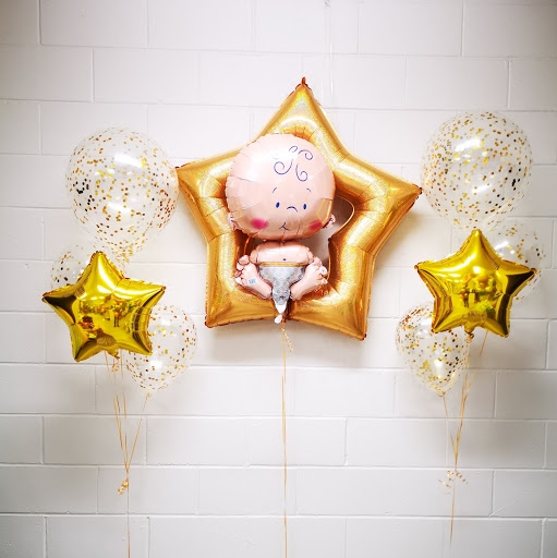 Gold Confetti Baby Star Set