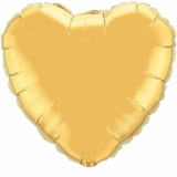 Gold Mylar Heart Ballooon
