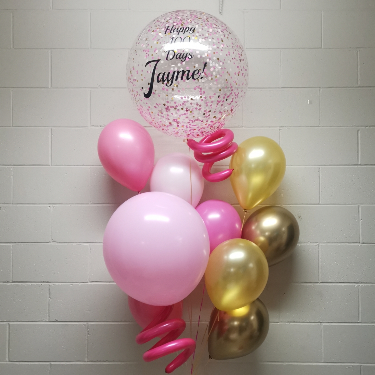 Golden Under The Cherry Blossoms Balloon Bouquet Custom Print