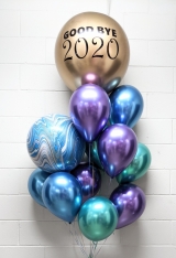 Goodbye 2020 Chrome Balloon Bouquet 