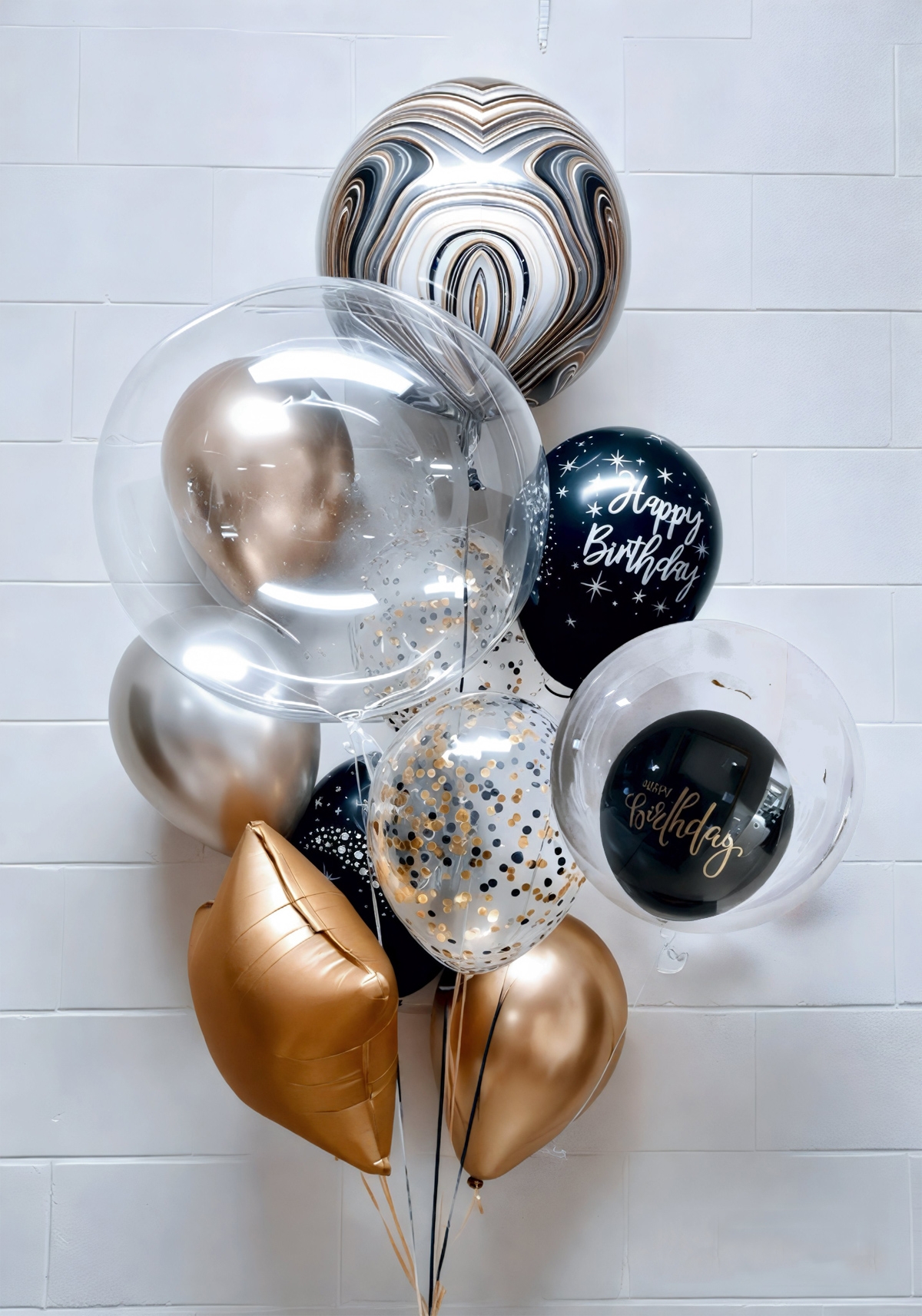 Gossamer Birthday Bouquet with Bubble