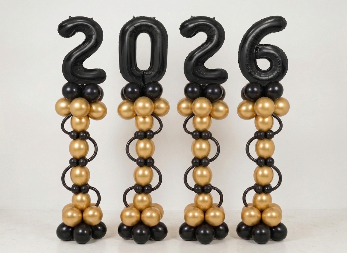 Graduation Black Jumbo Numbers 2026 Stand Ups