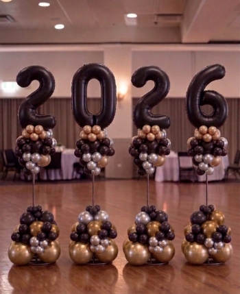 Black Jumbo Numbers 2026 Stand Ups