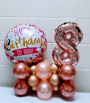 Happy Birthday to you centerpiece + 1 number