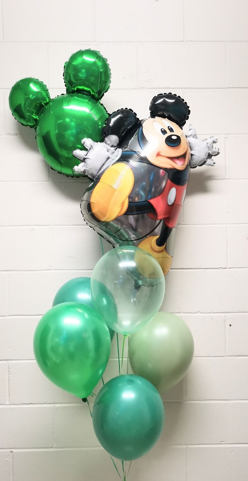 Green Mickey Mouse Balloon Bouquet