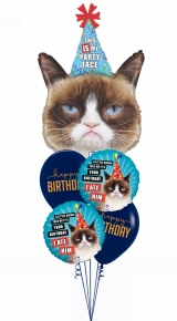 Grumpy Cat Happy Birthday Bouquet Navy 2