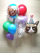 Grumpy Cat Judges Other Cats Balloon Bouquet Set