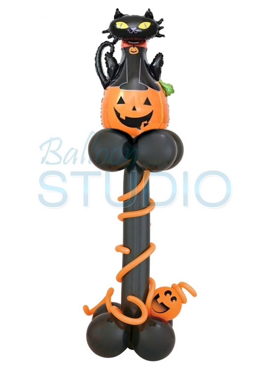 [5FT] Halloween Haunted Cat Pumpkin Stand Up