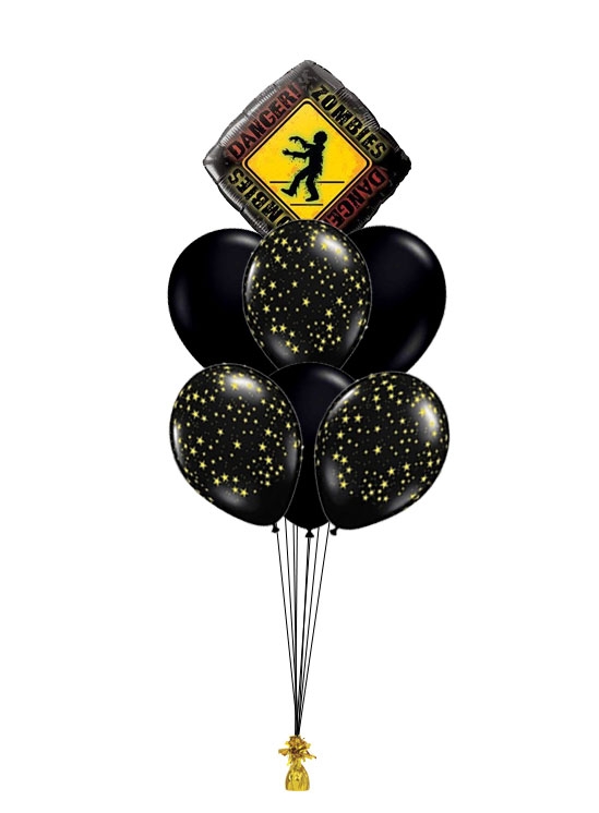 Zombie Invasion Balloon Bouquet of 5