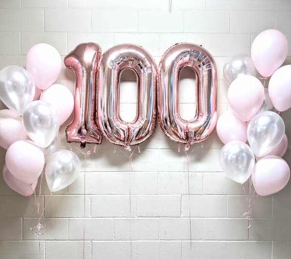 Happy 100 Days Set Pink or Blue