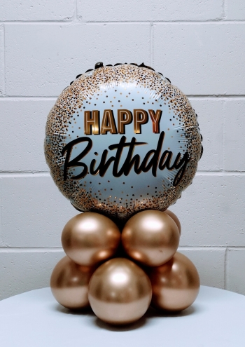 [18inch] Gold Happy Birthday Centerpiece