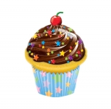 Happy Birthday Cupcake Junior Single Balloon