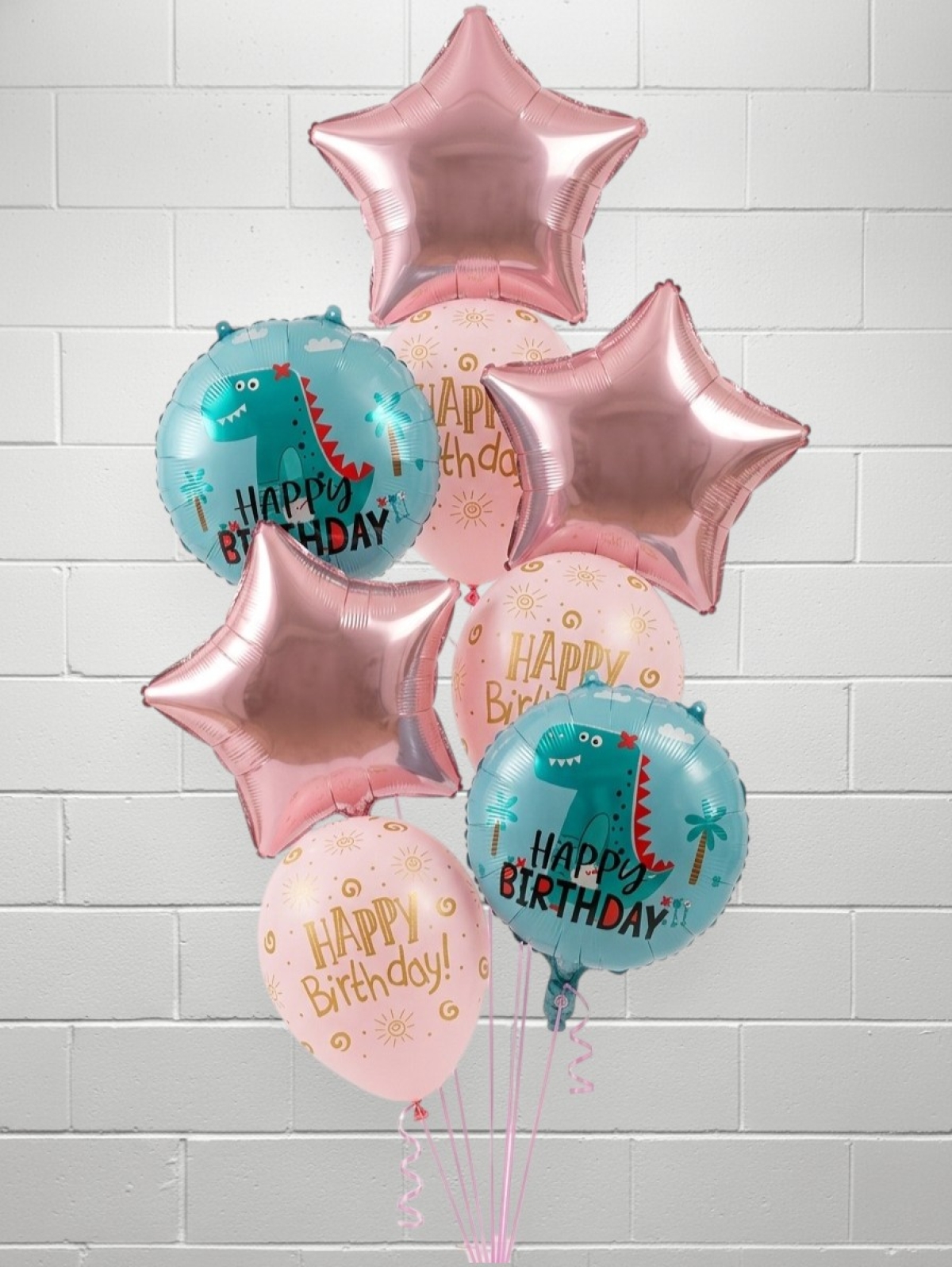 Happy Birthday Cute Dinosaur Balloon Bouquet