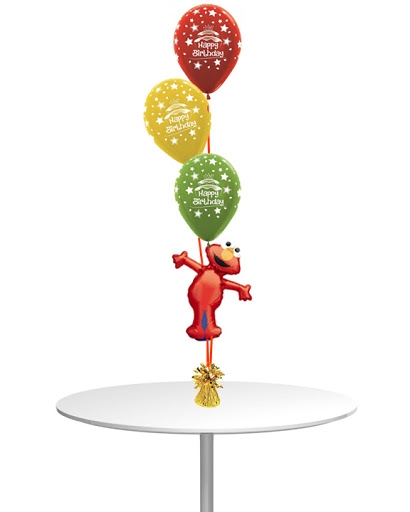 Happy Birthday Sesame Street Elmo Centerpiece Balloon 
