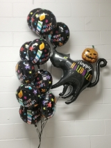 Happy Birthday Happy Halloween Balloon Bouquet All Foils