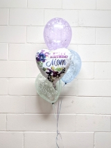 Happy Birthday Mom Confetti Simple Bouquet