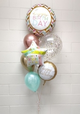 Happy Birthday Three Ways Balloon Bouquet
