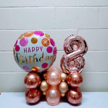 Happy Birthday centerpiece + 1 number 