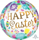 Happy Easter Eggs & Tulips - ORBZ bubble