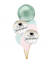 Happy Graduation Pastel Balloon Bouquet