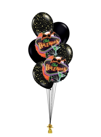 Club Halloween Night Balloon Bouquet