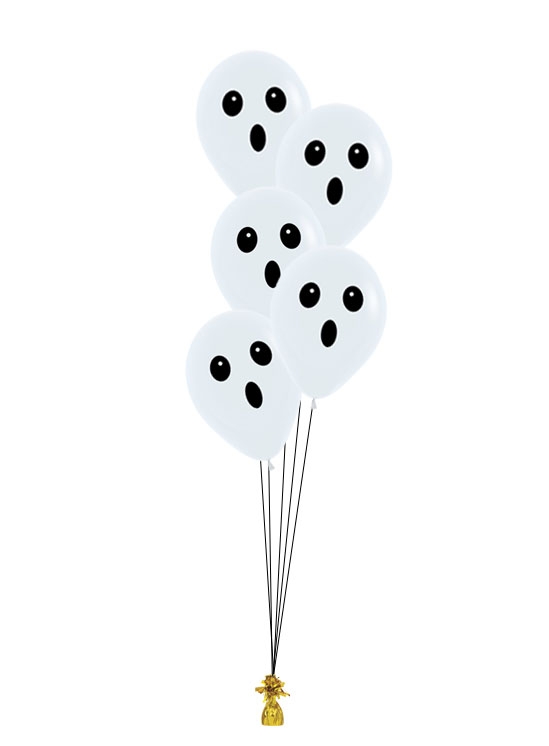 Haunted Ghost Latex Bouquet of 5