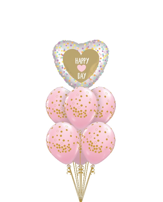 Happy Heart Day Confetti Bouquet