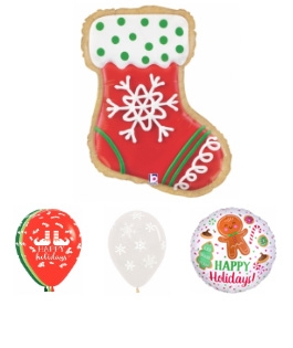 Happy holidays Cookie Stocking Bouquet