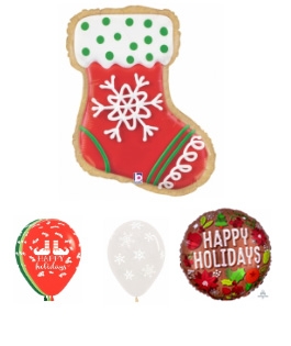 Happy holidays Wood and Cookie Bouquet