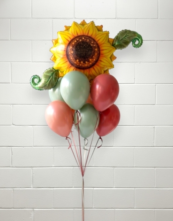 Sunflower Fall Autumn Balloon Bouquet of 7
