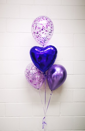 Heart & Confetti Balloon Bouquet