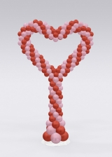 8FT Heart Shape Column INDOOR