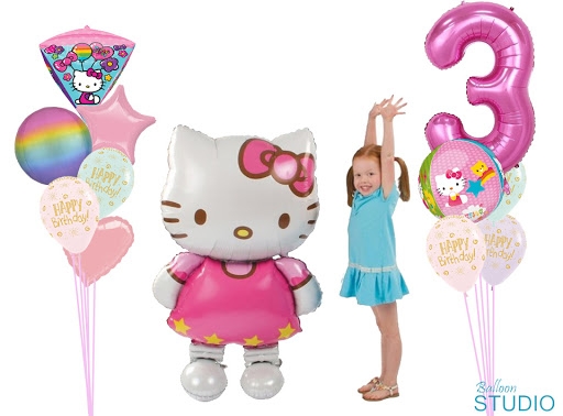 Hello Kitty Pick An Age Birthday Balloon Set 