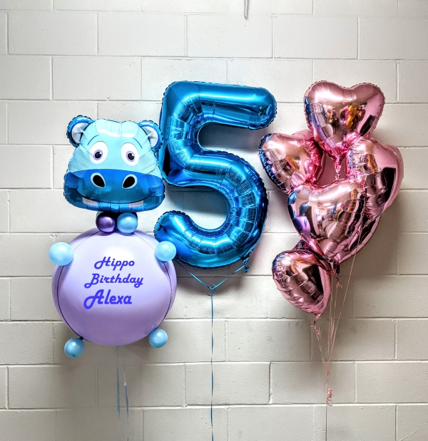 Hippo Birthday To You Heart & Pick An Age Set