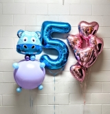 Hippo Birthday To You Heart & Pick An Age Set 2