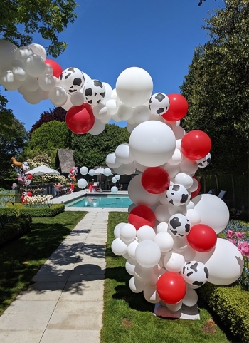 [8x6FT] Animal Party Chunky Organic Tapered Garland Arch - Indoor