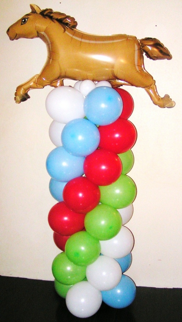 7FT Horse Balloon Column INDOOR